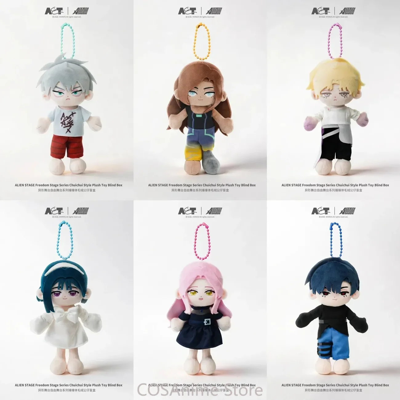 

Official Alien Stage Ivan Till Luka Sua MiZi Hyuna Anime Cosplay Plush Cotton Maumet Pendant Cartoon Puppet Keychain Adorn Gift