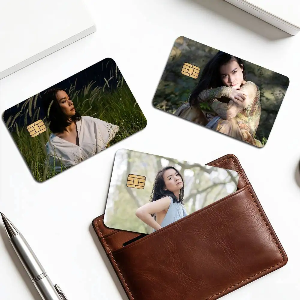 Popular Singer M-Mitskies Credit Card Skin Stickers for VISA Bank Card Transportation Card Sticker Anti-scratch Women Gift