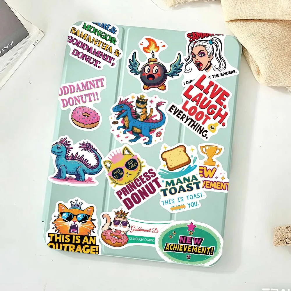 50/100 Stück Dungeon Crawler Carl Aufkleber für Handy, Scrapbook, Gepäck, Skateboard, Helm, DIY Cartoon Ästhetische Sticker – Detail 16