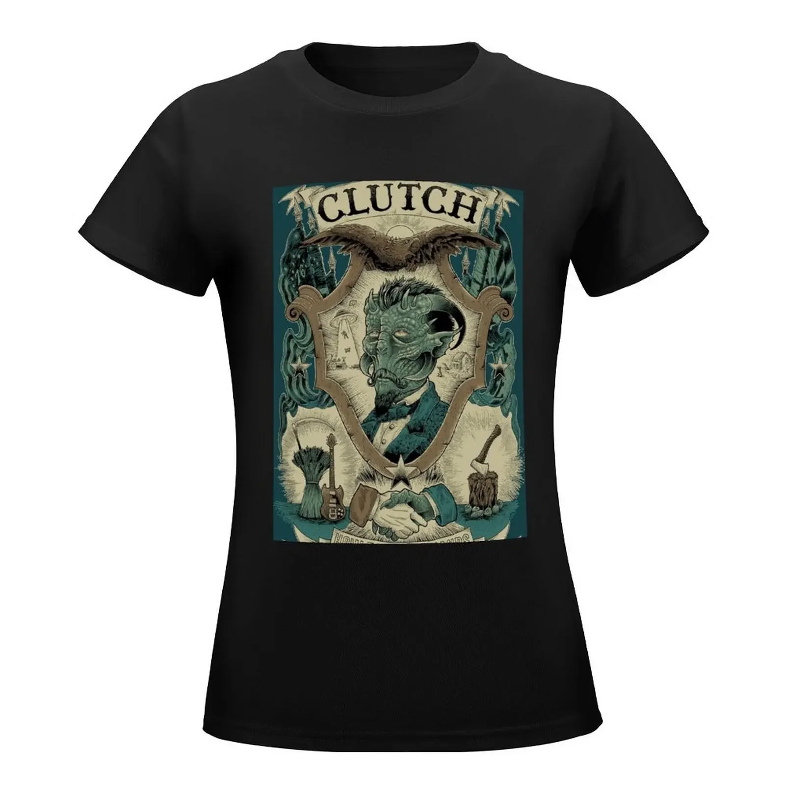 CLUTCH ALBUM 2020 DEDEDEDI T-Shirt shirts graphic tees graphics tshirts woman