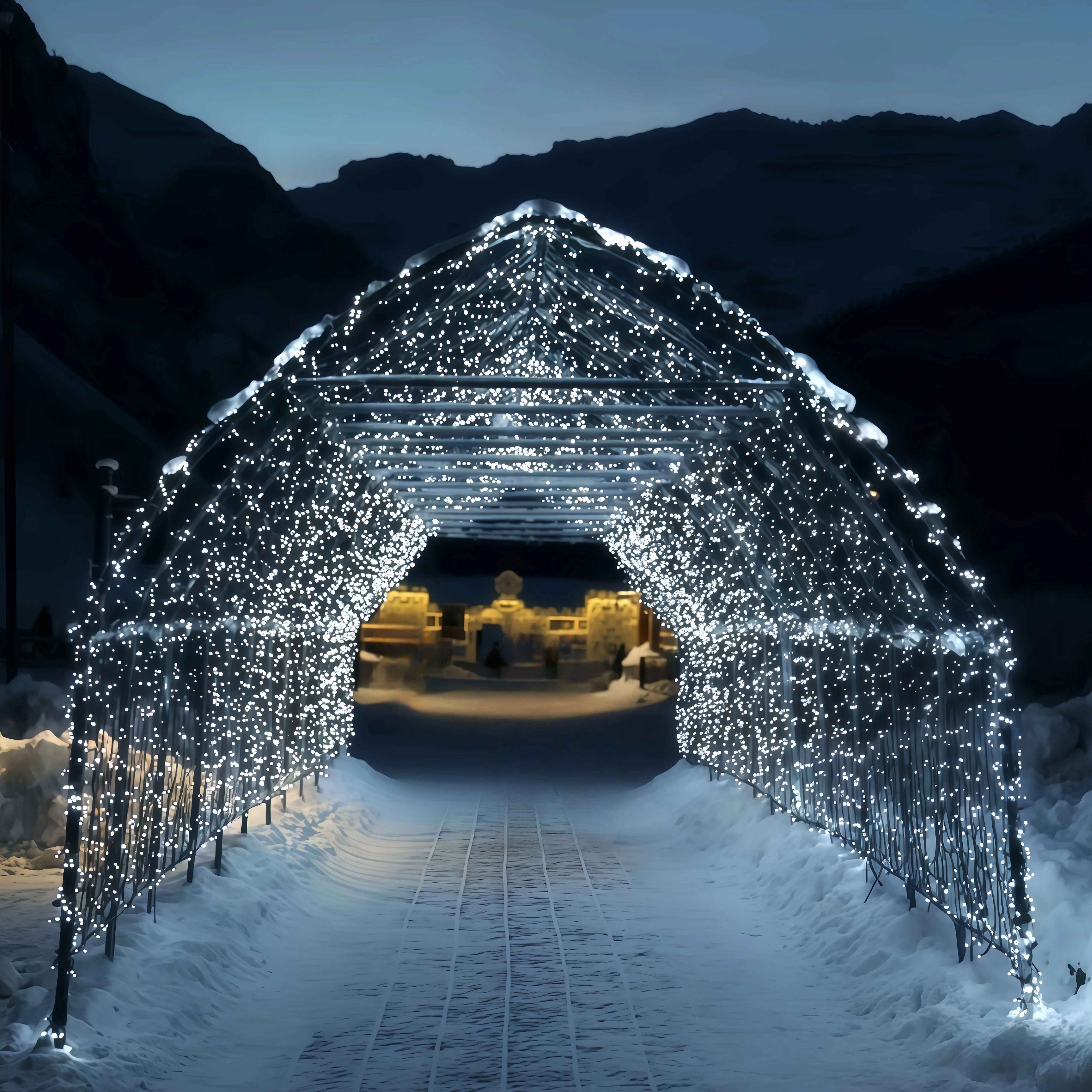 Romantic LED Arch Tunnel Light - Outdoor Lighting Wedding Decor 评论和价格