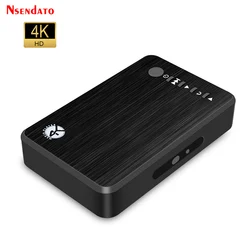 Draagbare HD mediaspeler multimedia 4K Ultra H.265 HDD videomediaspeler met VGA SD voor U Disk HD VGA AV MKV RMVB voor TV auto