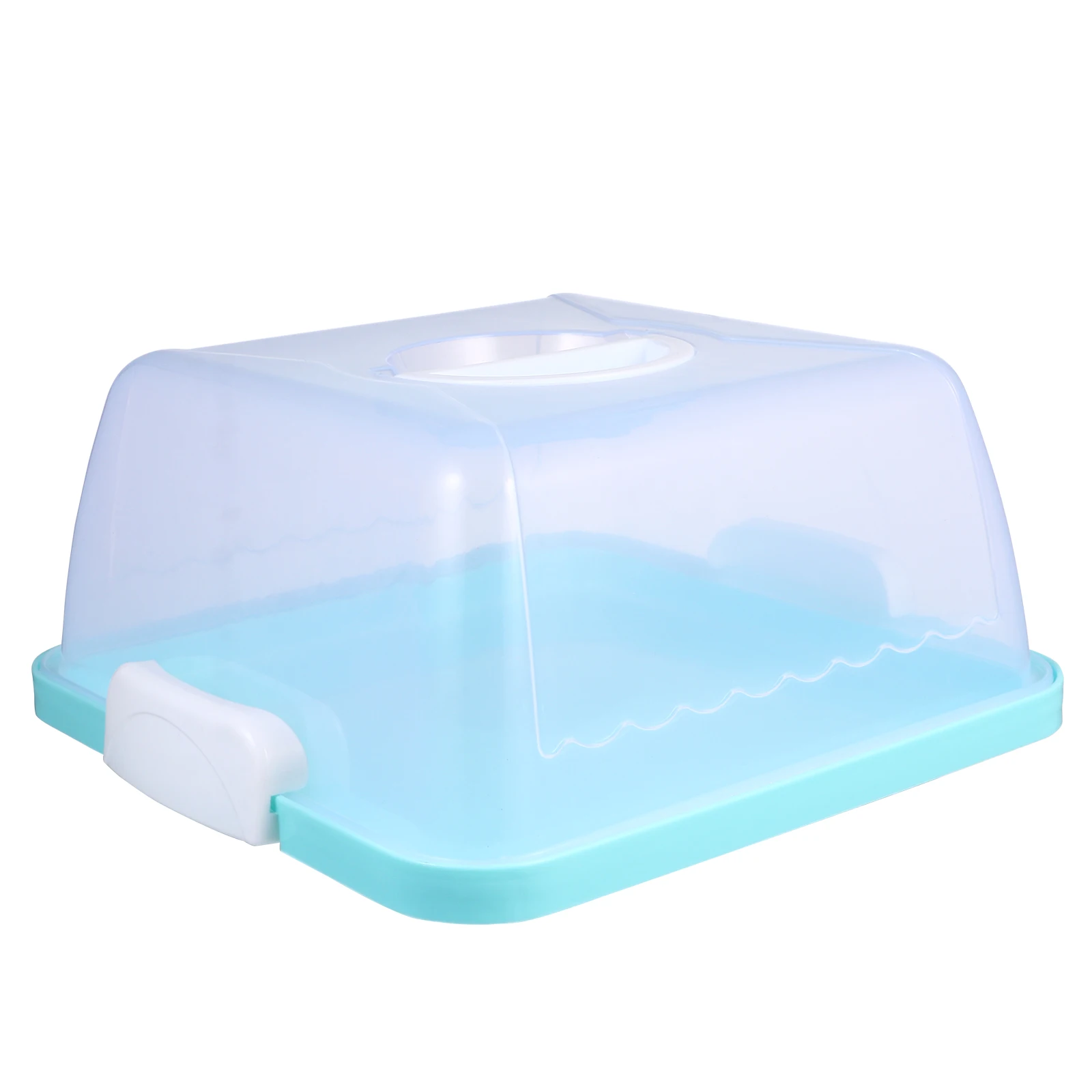 

Hand-held Plastic Cake Box Eco-friendly Containers Birthday Travel Holder Cupcake Carrier with Handle Easy to Clean
