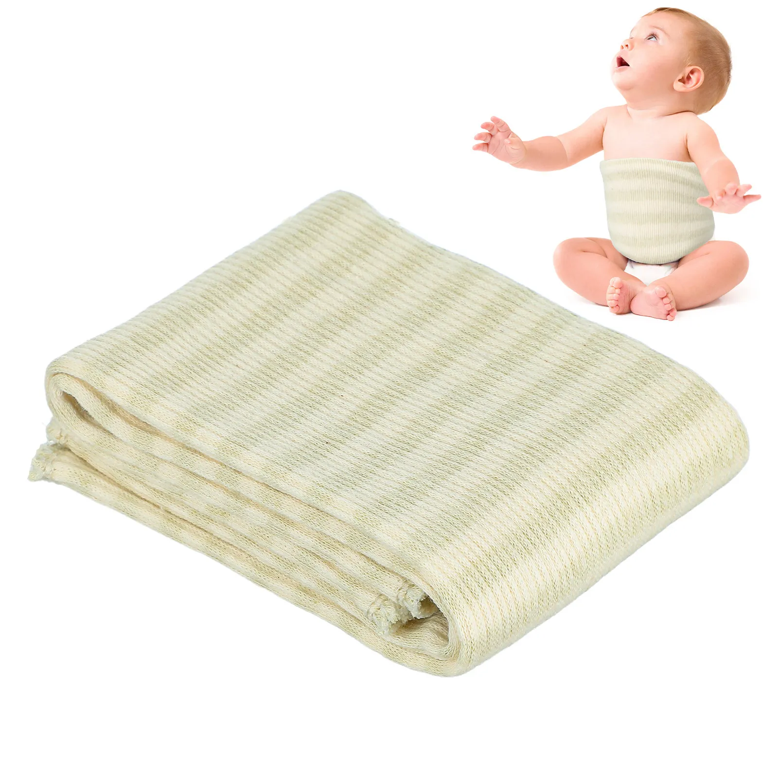 

3Pcs Newborn Belly Band 34Cm Cotton Material Comfortable Fit for Baby Navel Protection Night Sleep Diaper Changing All Season