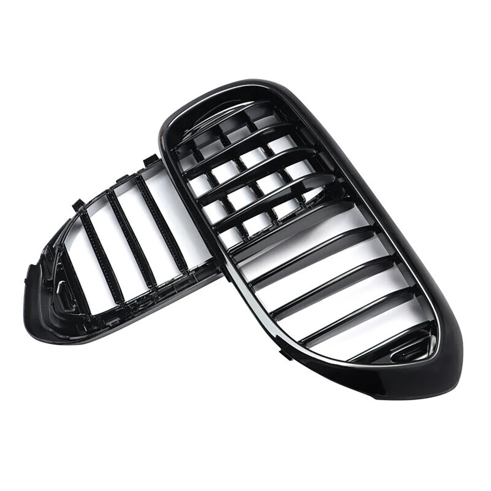 2Pcs Front Bumper Kidney Grill Grilles For BMW 5 Series G30 G31 G38 2017 2018 2019 2020 Upgrade To Facelift Style Racing Grills