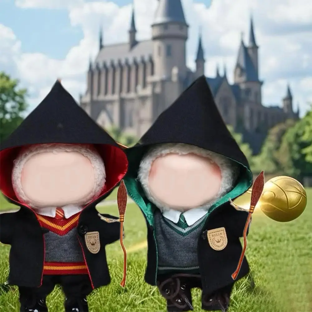 

Wizard School Uniform For Labubu Doll Clothes 17cm Doll Outfits Gift For Labubu Lovers