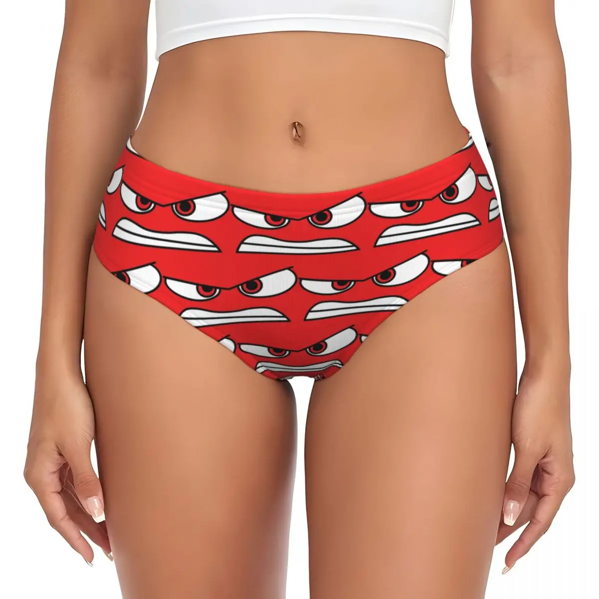 Custom Anger (Inside Out) Version 2 Panties Briefs Women's Comfort Briefs Underwear Breathable Female Underpants
