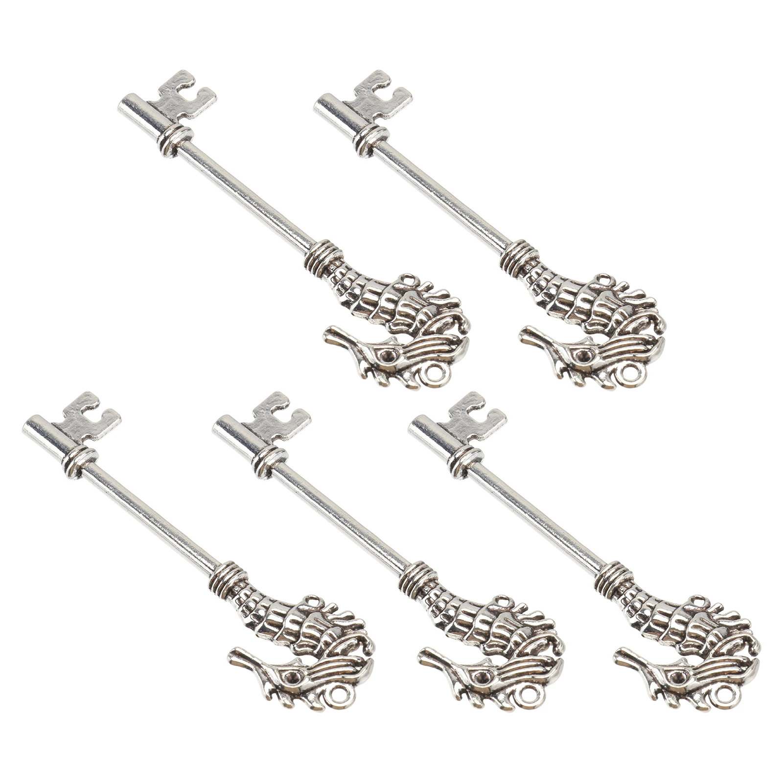 

5 Pcs Design Pendants Fashionable Alloy Key Chain naments Necklace Bracelet Accessories Safe Material Stylish Wedding