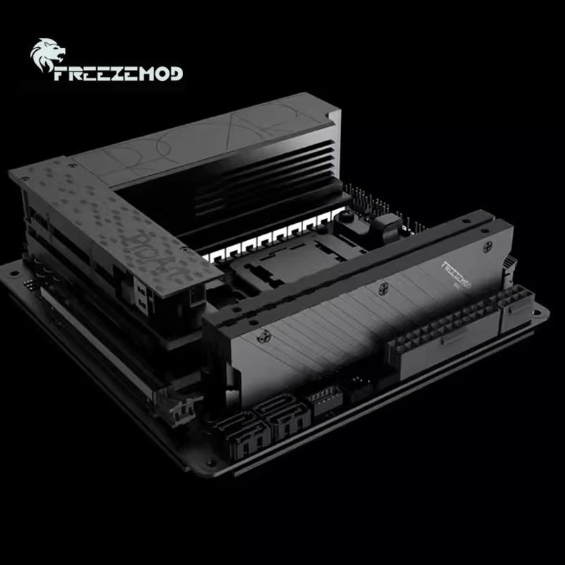 FREEZEMOD Geheugenmodulepantser voor DDR5 RAM-koellichaam, combinatie gebruikt waterkoelblok, MEO-PMOAB-G