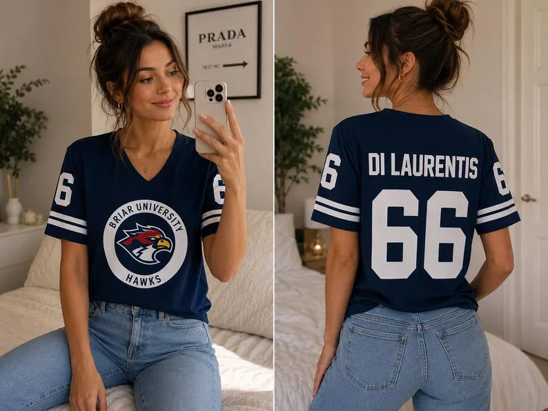 2026 Summer Fashion New Off Campus Briar Football Jersey Men Women Jersey Graham Tucker Short Sleeve T-shirt Family Kids Tees
