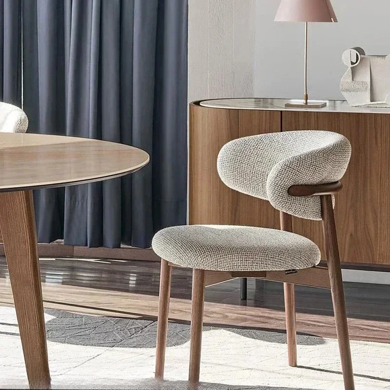 Cadeira de jantar com estrutura de metal nórdica - Assento e encosto estofados ergonômicos para casa, escritório, restaurante - Classe comercial