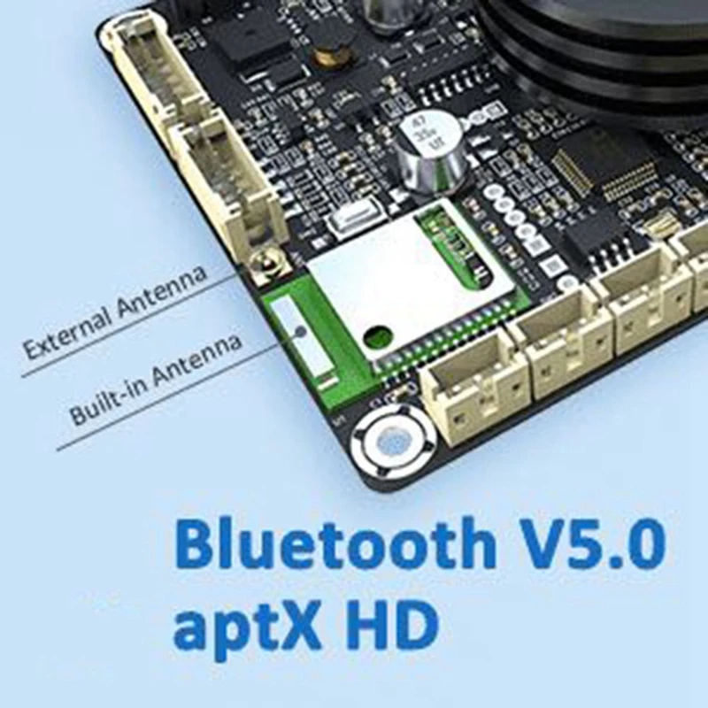 2x50 Watt Class D Audio Amplifier Board W Bluetooth 5.0 QCC3034 & ADAU1701 - JAB3+ for Home Speaker DIY-ABVP