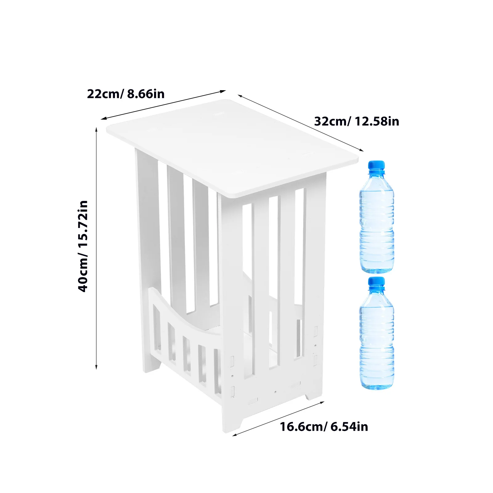 طاولة زينة صغيرة مع رف تخزين، تصميم بسيط لغرفة النوم، أثاث مساحة صغيرة، طاولة جانبية، منظم بجانب السرير