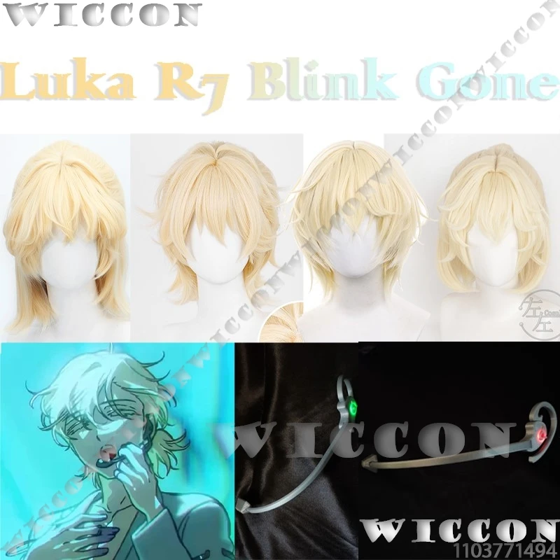 

Luka R7 R5 Аниме Alien Stage Luca Lucca Blink Gone Косплей Различные стили Парик Зеленый/Красный Свет Гарнитура Наушники Мужские RP Индивидуальные