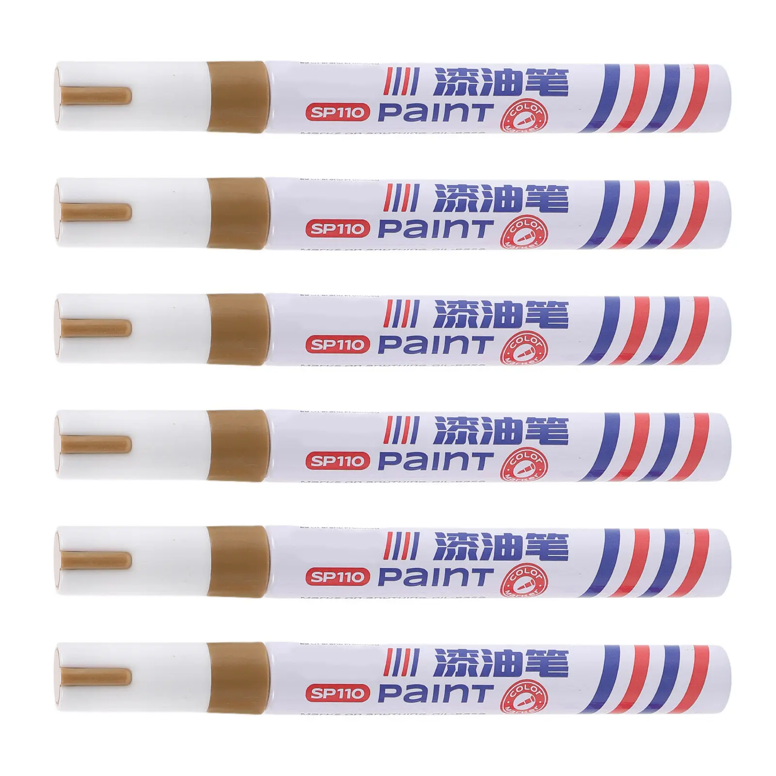 

Набор из 6 водостойких золотых маркеров для реставрации надгробий, быстросохнущие масляные ручки-краски для выцветших гранитных и мраморных поверхностей