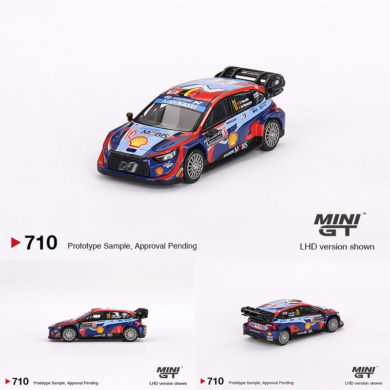 

MINIGT 710 In Stock 1:64 I20 N Rally 2023 Diecast Car Model Toys