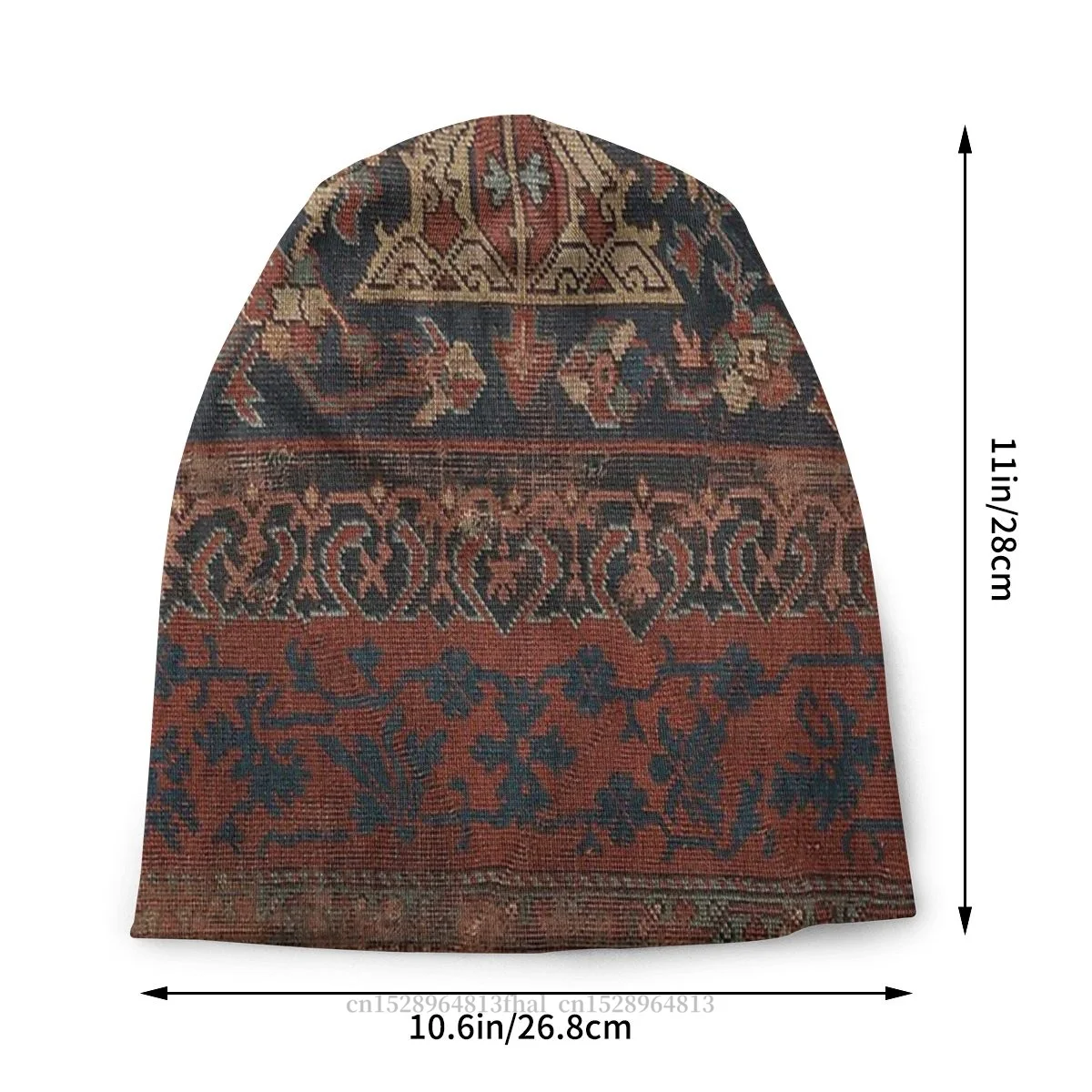 Oriental Rug Winter Warm Hats Boho Chic Dark Bonnet High Quality Skullies Beanies Caps