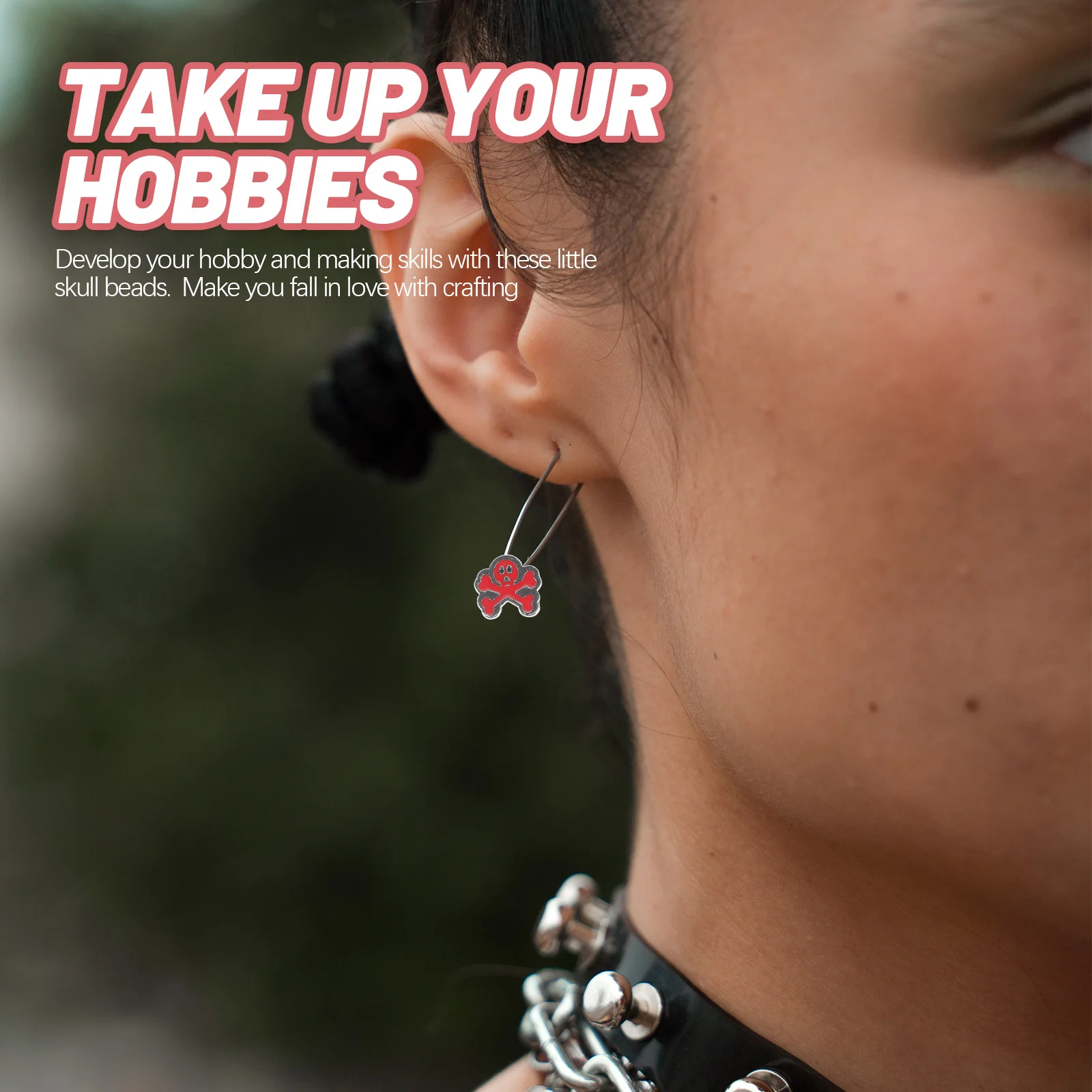 

10 шт. проставки для изготовления браслетов, бусины из сплава с черепом, ювелирные изделия своими руками, аксессуары для рукоделия, ожерелье, бусины, металлические подвески с черепом, бусины для