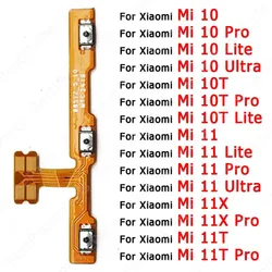 For Xiaomi Mi 11 Lite 11T 11X 10 Ultra 10T Pro Side Button Switch Volume Key Mute Power On Off Flex Cable Spare Parts