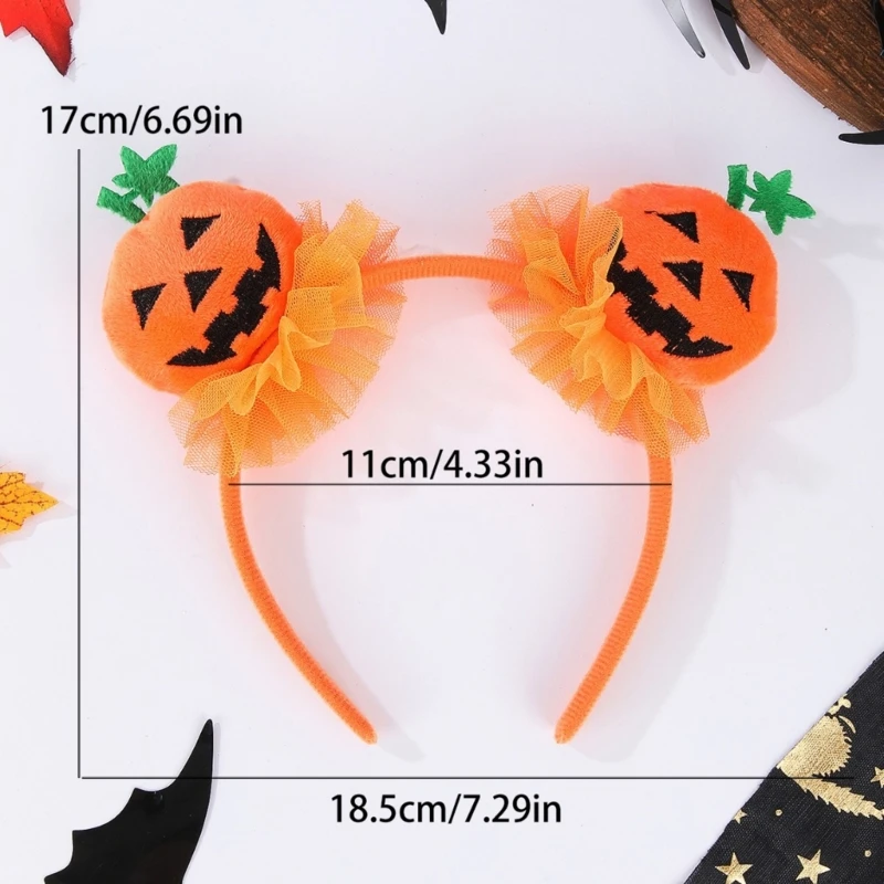 Festival Halloween Pompoen Hoofdband voor kinderen Volwassen Vakantie Hairhoop Carnaval Kostuum Haarband Rollenspel Props DXAA