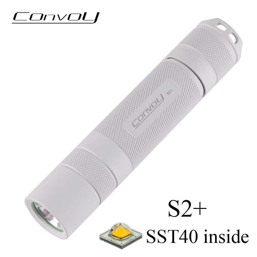 

Convoy S2+ MAO Flashlight Linterna Led SST40 1800lm Flash Light 18650 Camping Fishing Working Light Mini Lanterna
