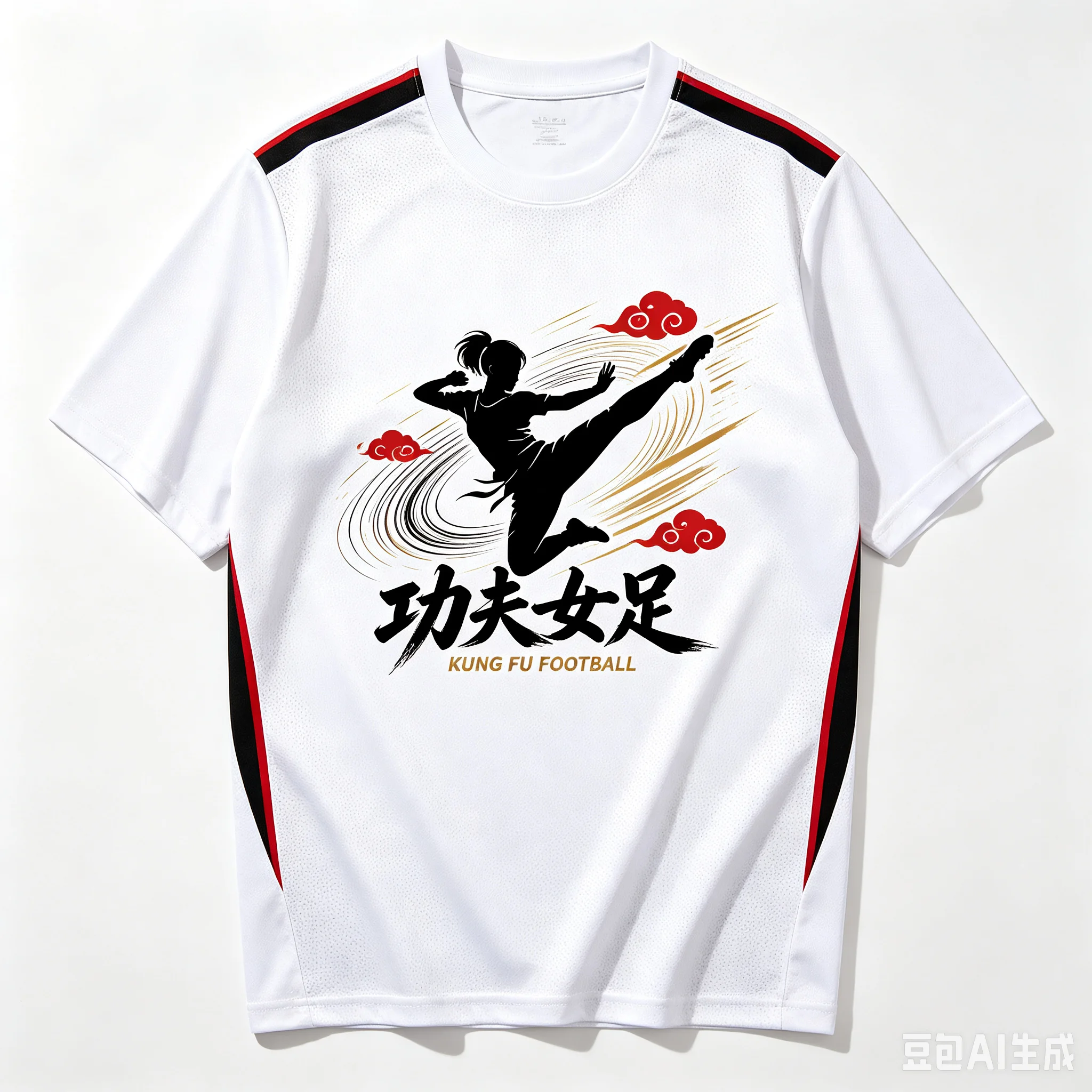 Chinese Shaolin Martial Arts Football T-shirt 3D Printed Breathable Sports Jersey Kung Fu Culture Soccer Training Uniform Top