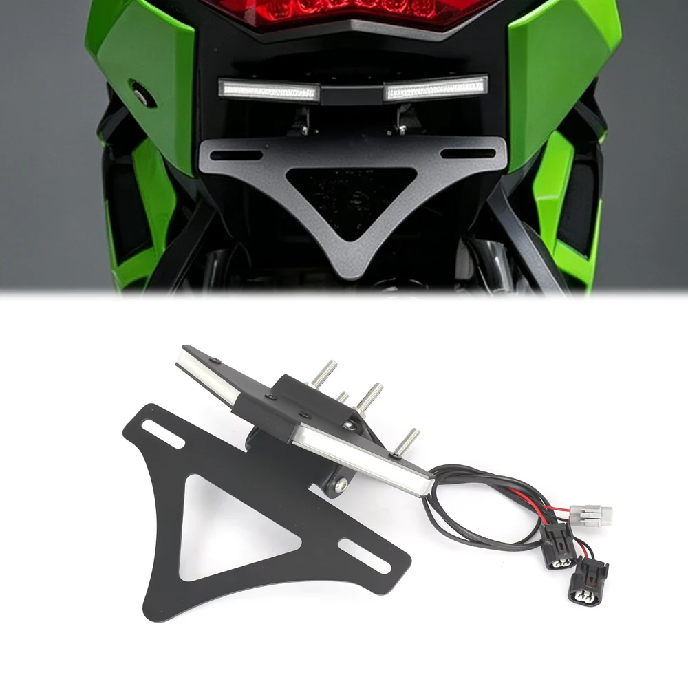For KAWASAKI ZX-10RR ZX10R 2023-2025 New Motorcycle Rear Short Tail License Plate Holder Tidy Fender Eliminator Integrated Frame