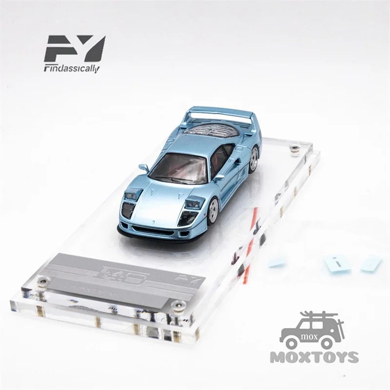 

Findclassically 1:64 F40 Indonesian custom Ice Blue limit500 Diecast Model Car