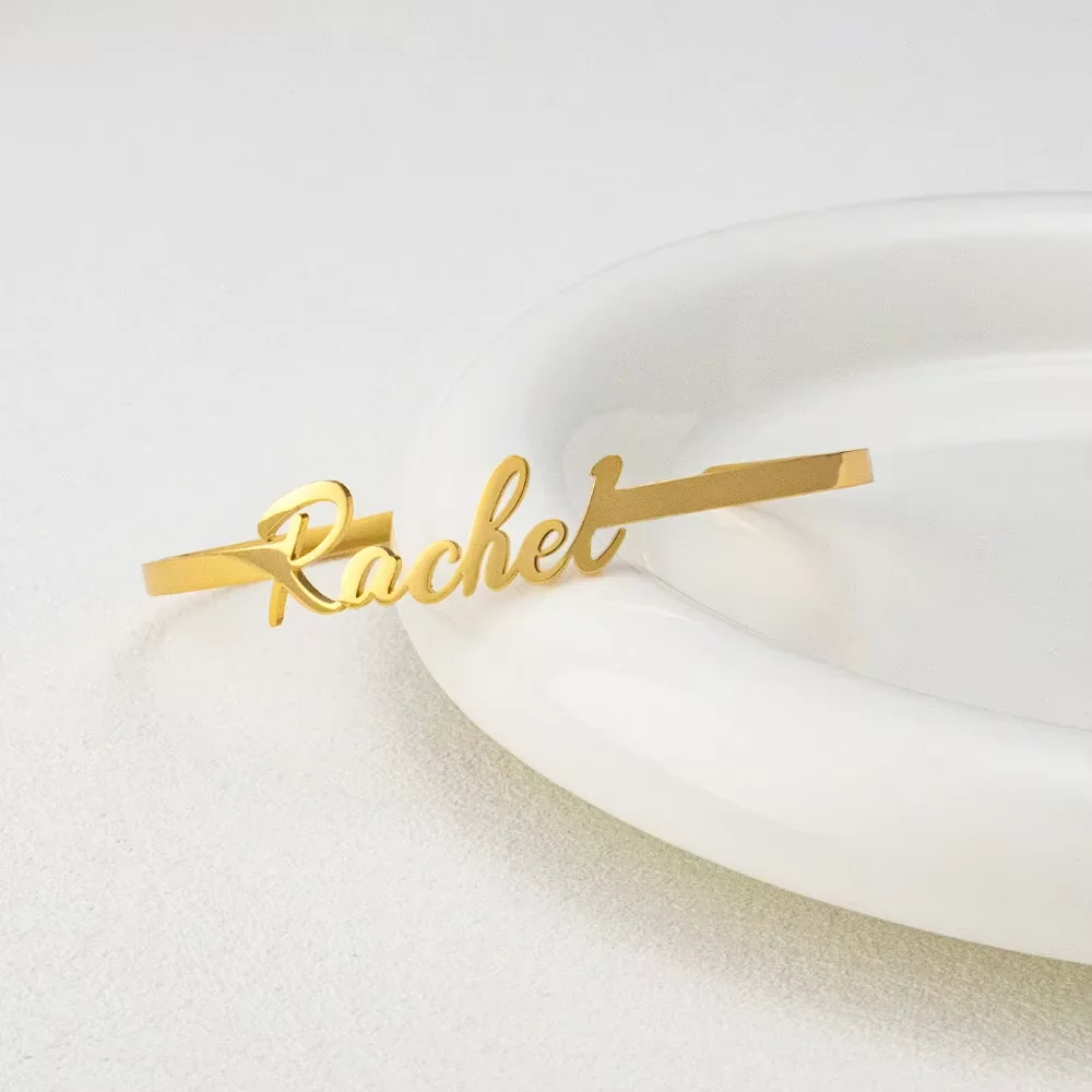 

Customize Personalized Name Bracelets. Ladies' Stainless Steel Name Jewelry Bracelet, a Gift For Mom