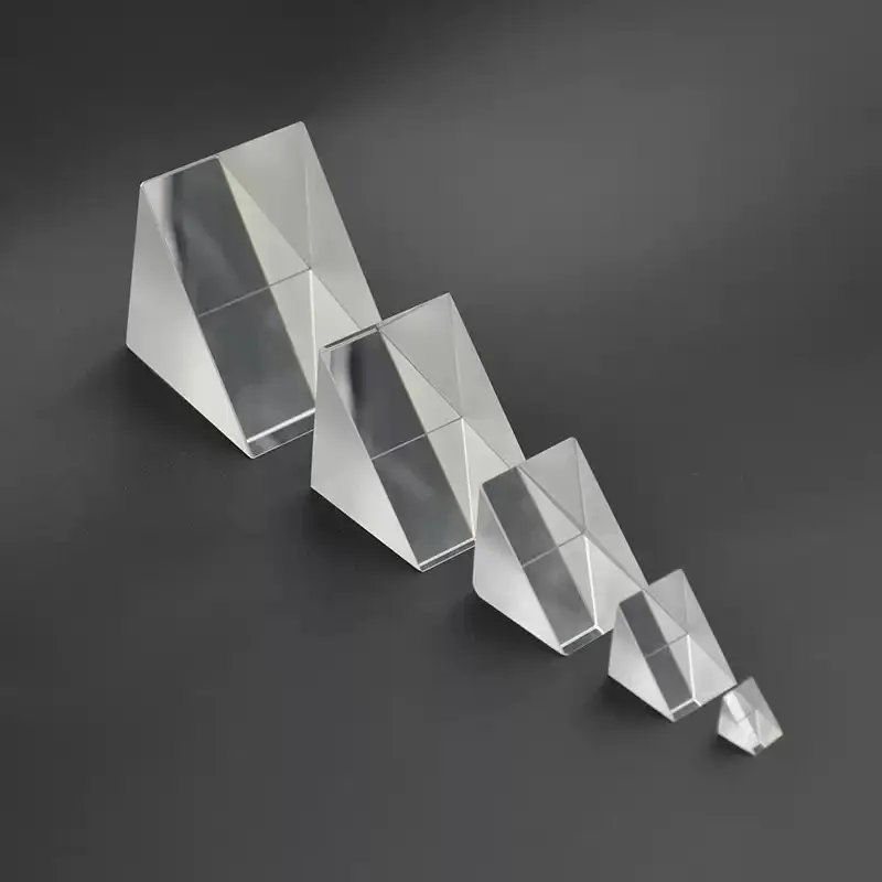 Right Angle Prism Optical Glass Uncoated 90 Degree Refraction High Precision Instrument Isosceles Right Angle Prism K9