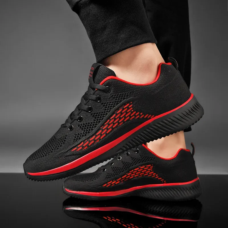 Men Running Sneakers 2023 Men Sport Shoes Lightweight Classical Mesh Breathable Casual Shoes Male Fashion Tenis Masculino Male