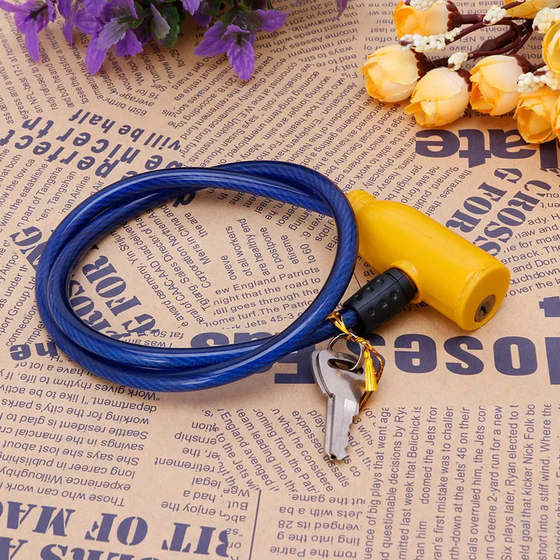 8x640MM Cycling Cable Anti-Theft Bike Bicycle Scooter Safety Lock With 2 Keys Drop Shipping