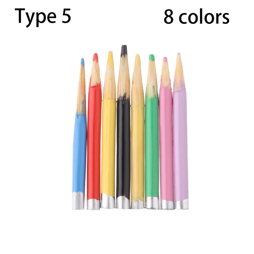 1 Set Gift Playing House Mini Painting Tools Miniature Color Pencil Dolls Accessories Dollhouse Decoration  Colorful Crayon