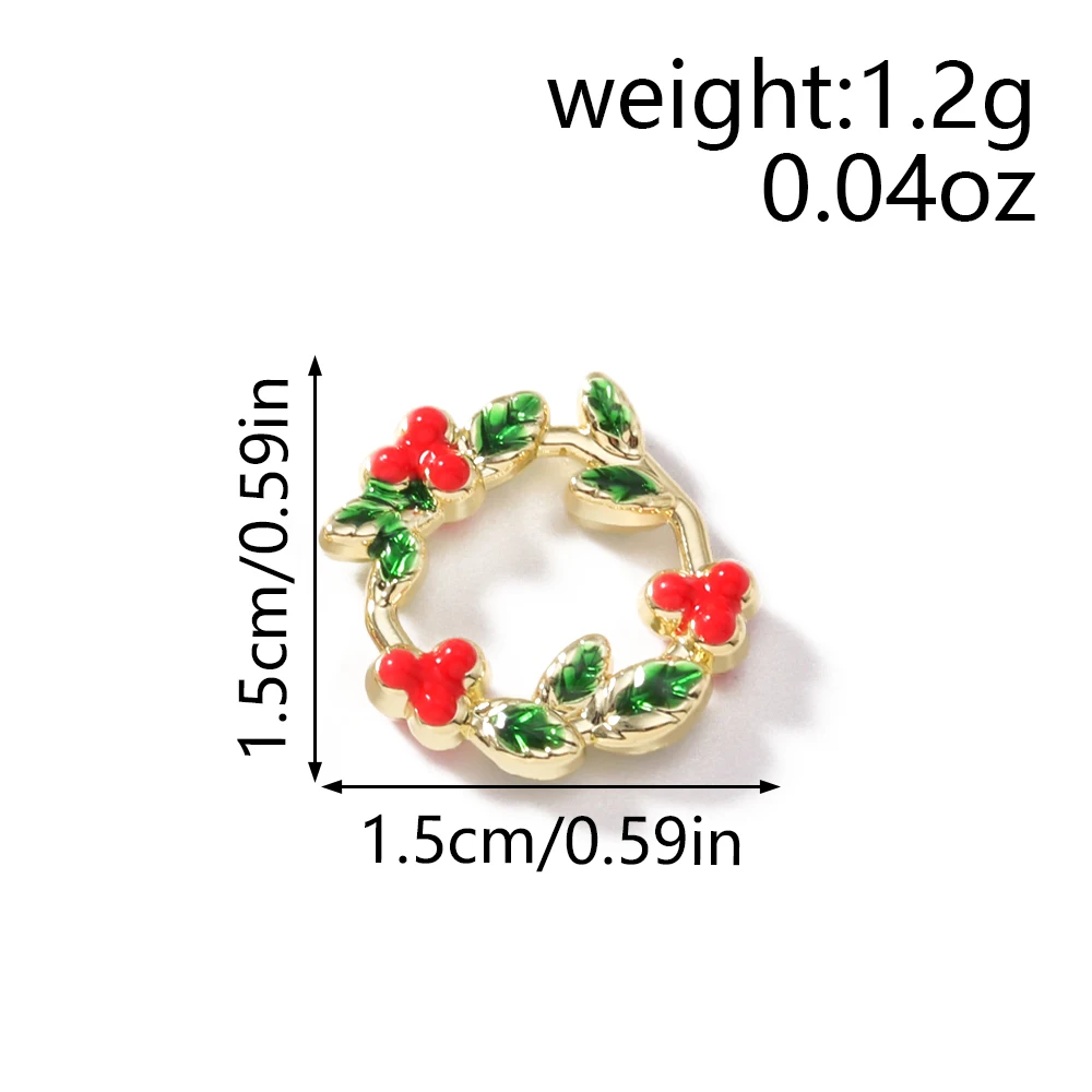 Leslie 5-teiliges Modisches Weihnachts-Charms-Set, Niedliche Weihnachtsglocken-Anhänger für Ohrringe und Halsketten-Herstellung – Detail 18