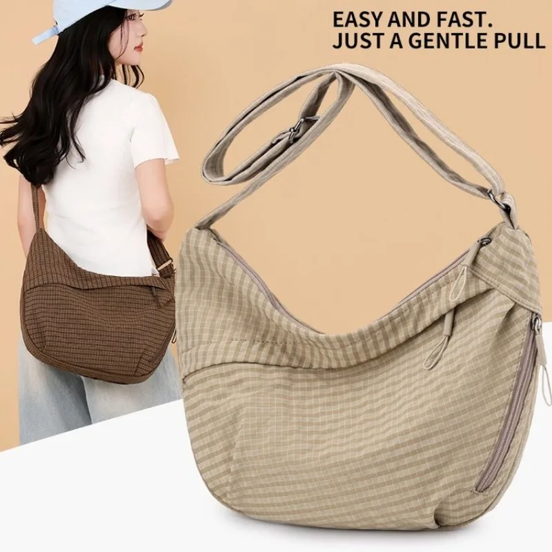 

Trendy Designer Letter Logo Handbag For Women As A Versatile Crossbody And Spacious Commuter Diaper Bag For Ladies