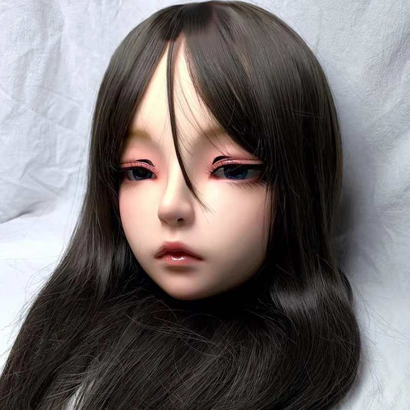تخصيص اليدوية أنثى/فتاة الراتنج نصف رئيس تأثيري اليابانية دور اللعب BJD Kigurumi قناع كروسدرسر دمية قناع