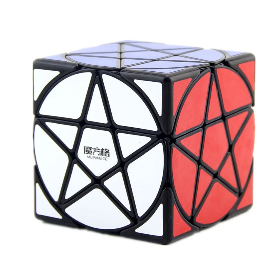 Confezione regalo originale Qiyi Mofangge pentacolo Cube Geometry-shape Star Cube Stickerless Speed Cube puzzle cubi magici giocattolo per bambini