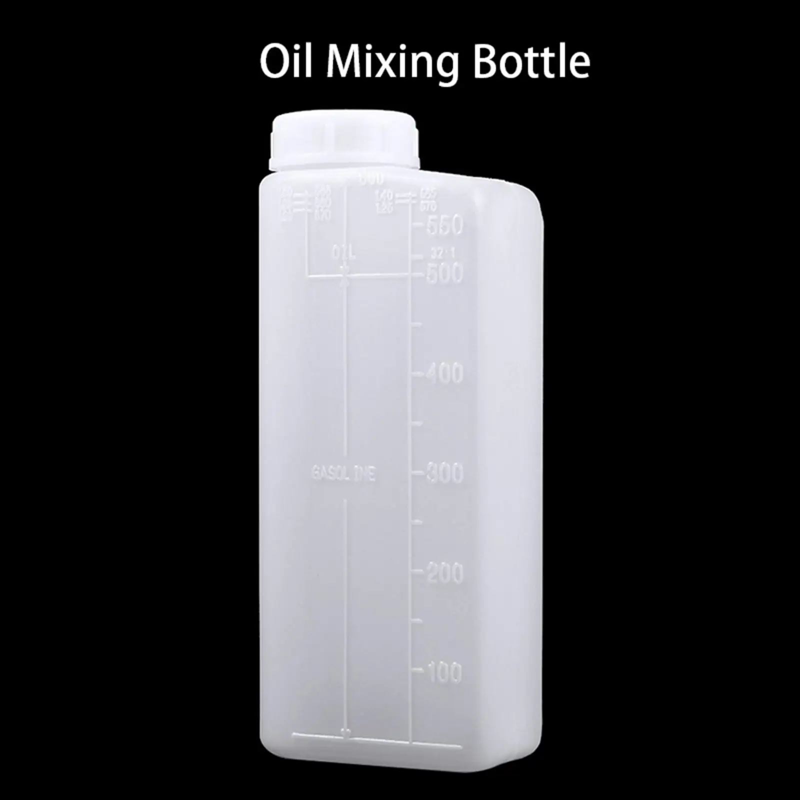 Oil Mixing Bottle 2-stroke Fuel Mixer Plastic Pouring Container with Scale for Strimmer Chainsaw Tools