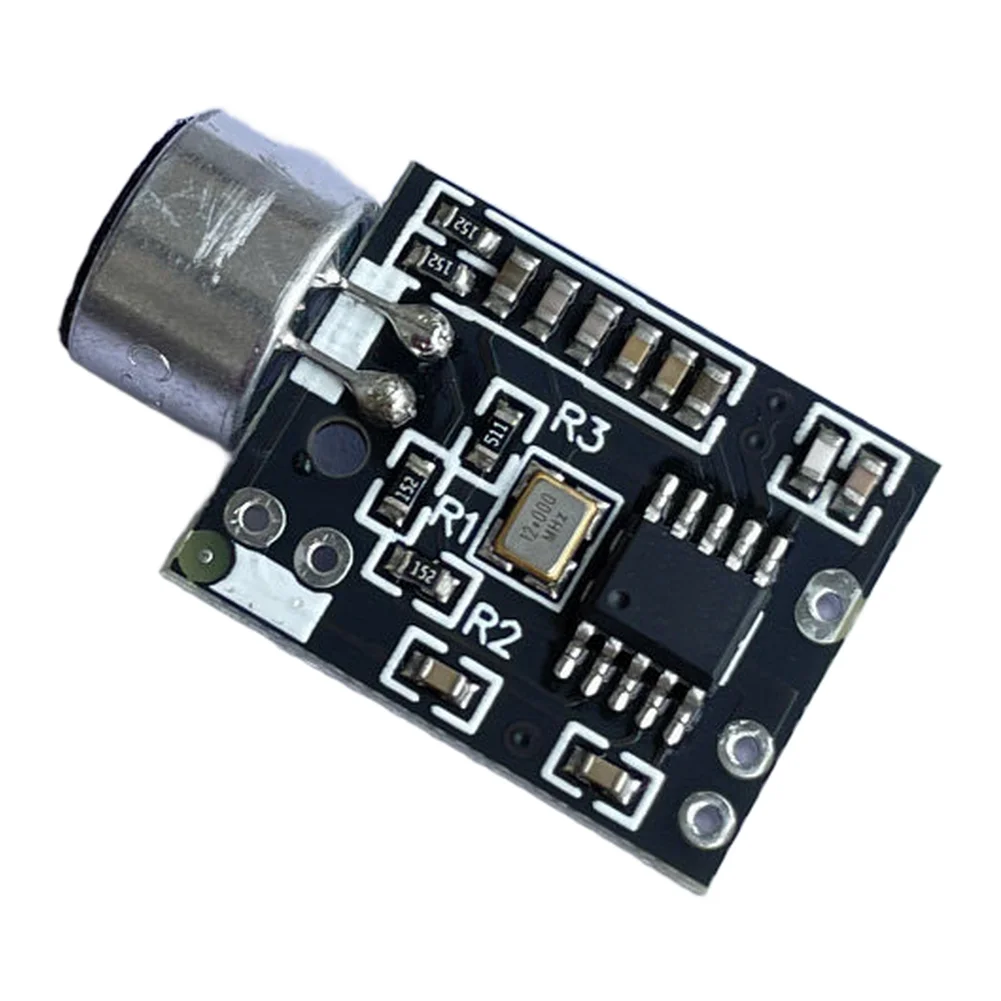 Wireless FM Microphone Transceiver Module for Audio Electronics DC 2.4-4. for 3v Adjustable Frequency 88.7MHz Default