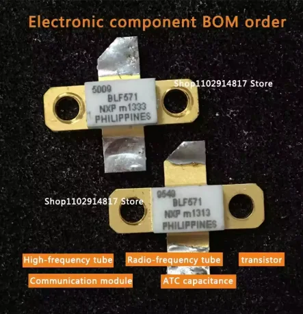 

1 шт./лот, новый оригинальный высокочастотный высокочастотный ламповый усилитель мощности BLF571, высокочастотный модуль