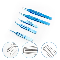 Ophthalmic Pierse Colibri Corneal Forceps with Tying Platforms with Notched Forceps Eye Surgical Instruments 0.25mm