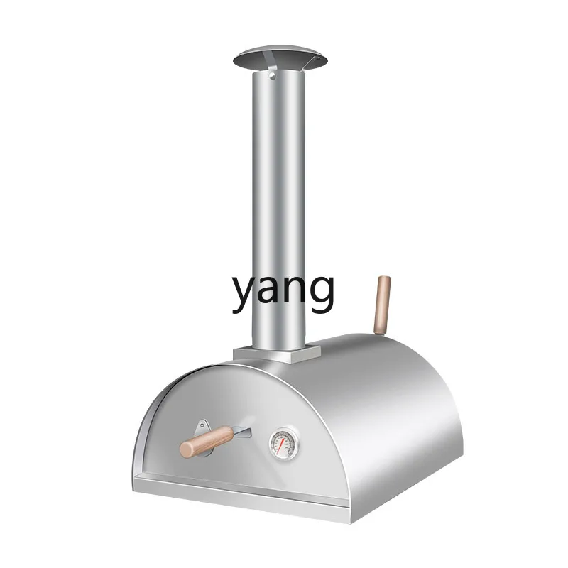 

TGF Small Pizza Oven Stainless Steel Gas Household Outdoor Fruit Wood Charcoal Fire Pizza Kiln