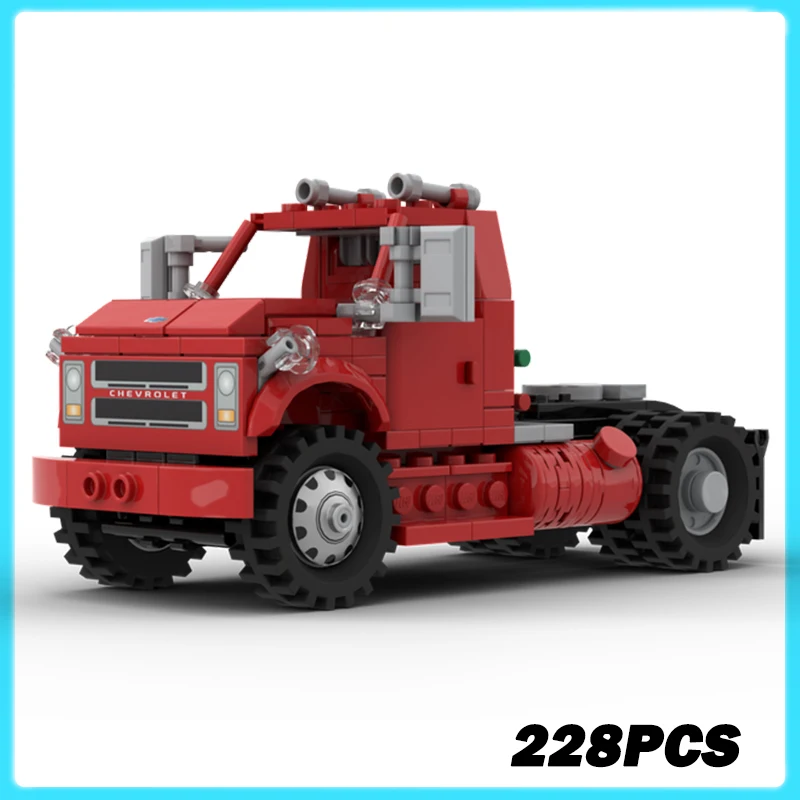 

228 шт. MOC-241132 C60 тягач автомобиль модель автомобиля строительные блоки сборка игрушки креативные кирпичи для детей и взрослых подарок на день рождения и Рождество