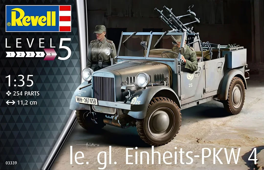 

Revell Plastic Assembly Model Kit 03339 le.gl. Einheits-PKW 4 1/35