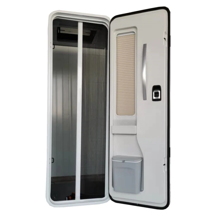 

RV Entry Door with Lock for Motorhome Caravan Camper Van Trailer Boat Aluminum