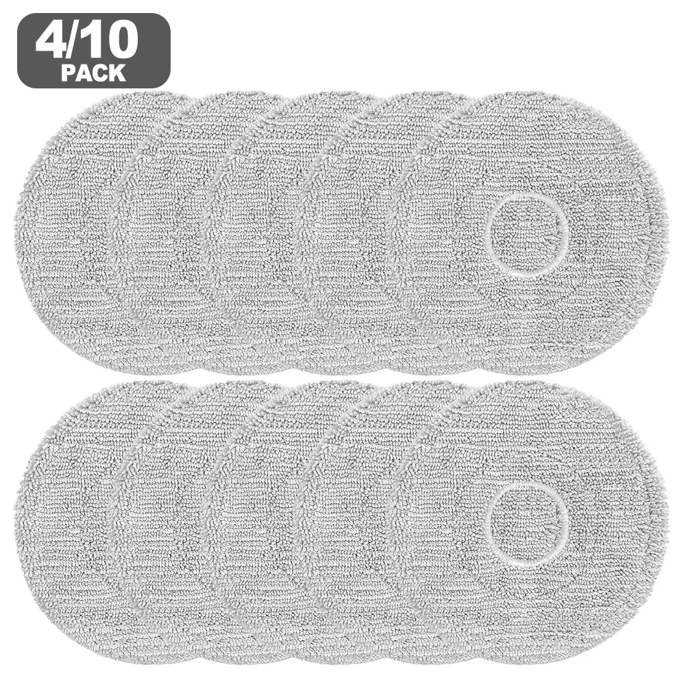 

4/10 Pcs Mop Cloths For-Xiaomi S40 Pro/OV71GL Robot Vacuum Cleaner Accessories For Pro/OV71GL Washable Reusable Mop Cloth Kits