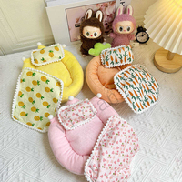 Doll Bed for Labubu Bed Contain 2 Pillows Sleeping Bag 1/12 BJD Doll GSC Body9 for Molly DOD YMY Obitsu11 Doll Accessories