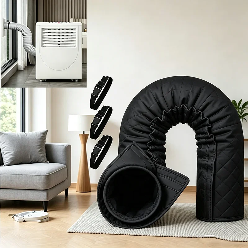 New Adjustable Strap Air Conditioning Hose Sleeve Heat-insulating Waterproof Ac Hose Protector Exhaust Pipe Cooling Protection