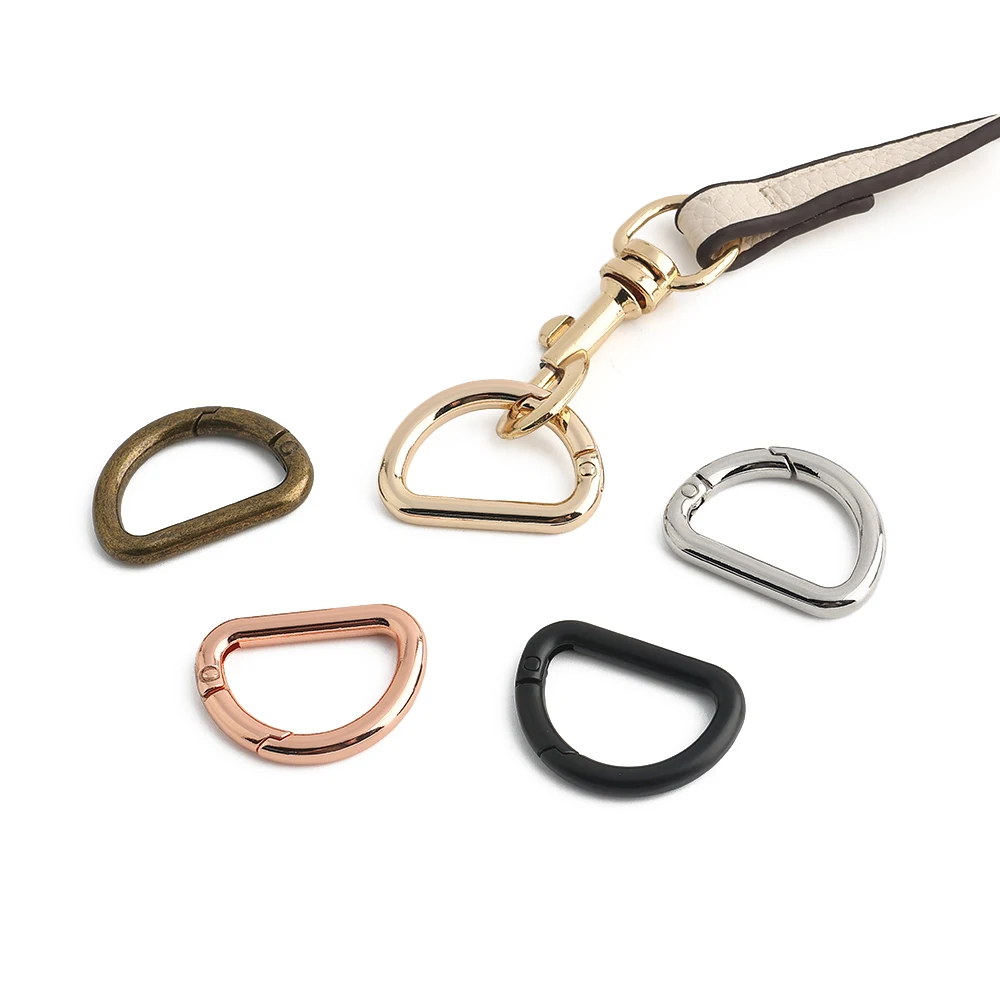10/30/100PCS Bone Shape Open Metal Buckles Carabiner Clip Keyring Buckle For Key Chain Backpack Handbag Purse Strap Accessories