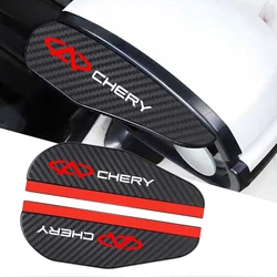 2Pcs Carbon Fiber Car Rearview Mirror Eyebrow Rain Cover for Chery Tiggo 2 3 4 5 6 7 8 3X 5X Pro T11 5X Glx 7